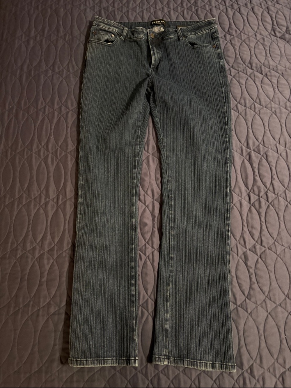 Gasoline ⛽️ Women's BlueRibbed Flare Jeans